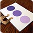 Table card for colour palette